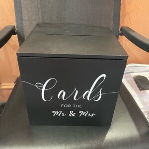 Hobby Lobby Black and White 'Cards for the Mr & Mrs' Wedding Card Box